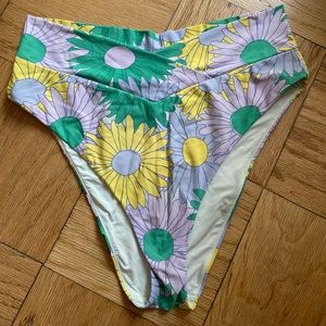 Aerie crossover cheeky high waisted swimsuit bottom size XL